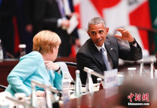 資料圖：美國總統(tǒng)奧巴馬與德國總理默克爾。 <a target='_blank' href='http://www.chinanews.com/'>中新社</a>記者 杜洋 攝