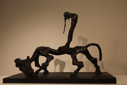 圖2、空谷有音—老子出關 74×93×33cm   作于2012年 青銅