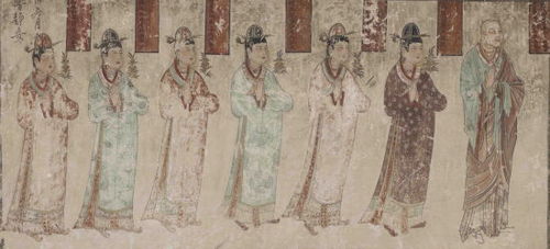 女供養(yǎng)人、比丘尼(榆林第 29 窟南壁西側(cè))。