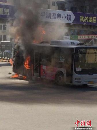 哈爾濱一公交車自燃無傷亡 原因待查 圖片來自網(wǎng)絡(luò) 攝3