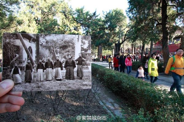 1924年，溥儀、潤(rùn)良、毓崇、溥杰、潤(rùn)麒等人在御花園。