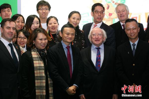 12月12日，愛爾蘭總統(tǒng)希金斯造訪阿里巴巴總部。