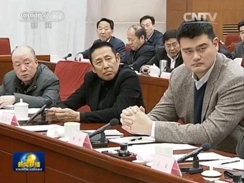 陳道明、姚明參加國(guó)務(wù)院會(huì)議，建言政府報(bào)告