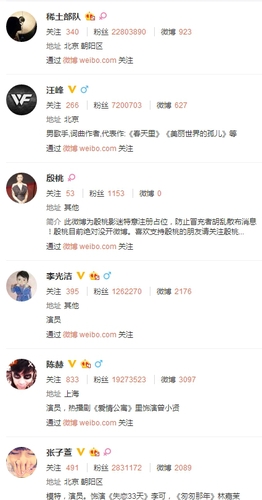 卓偉的關注列表，你怕了嗎？