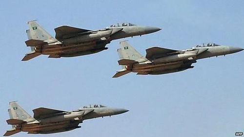 資料圖：沙特F-15戰(zhàn)機。
