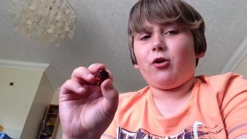 這名9歲的男童決定挑戰(zhàn)全球最辣的“卡羅萊納死神辣椒”(Carolina Reaper)。