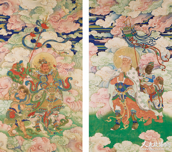 四、佛教水陸畫2幅_副本