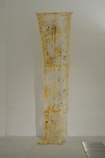 蠶山水 梁紹基 蠶絲、蠶蛹、蠶砂、蠶尿漬