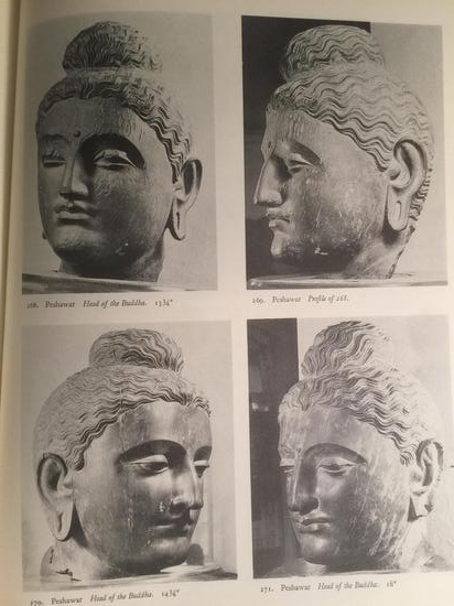 受希臘影響，犍陀羅藝術(shù)有“希臘式佛教藝術(shù)”之稱