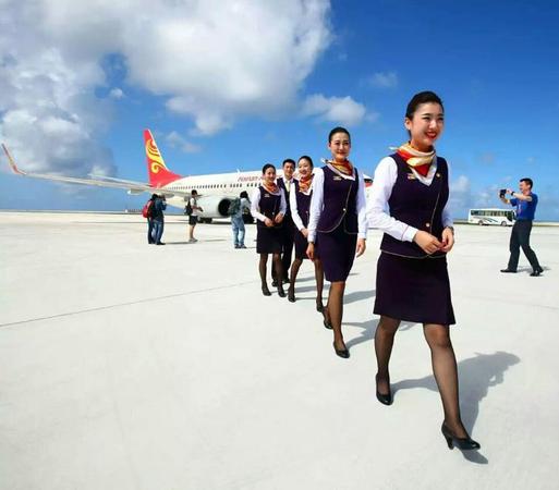 空乘人員。 新華社記者 查春明 攝 圖片來源：中國軍網(wǎng)