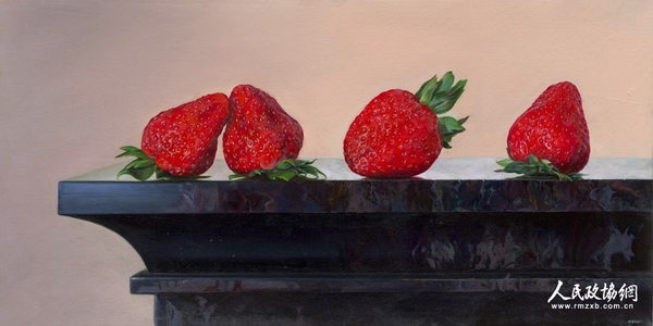 《盈盈嫣紅》 40cmx85cm 布面油畫(huà) 2015_副本