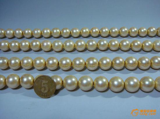 藏品尺寸/規(guī)格：東珠大珍珠108顆、珠子直徑14mm