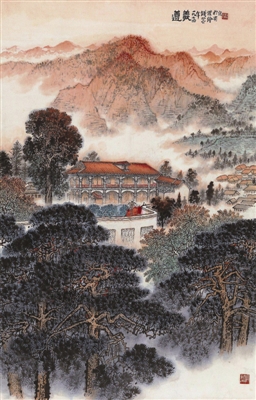 錢松嵒《遵義》，在中國(guó)嘉德2012秋拍會(huì)上獲價(jià)862.5萬(wàn)元