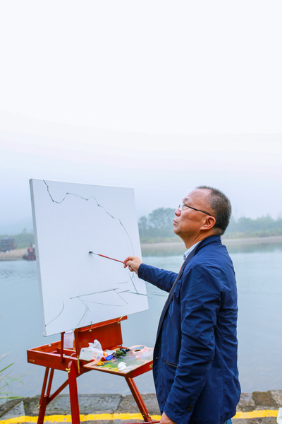 中國寫生大會進(jìn)行時之中國寫意油畫學(xué)會秘書長王輝