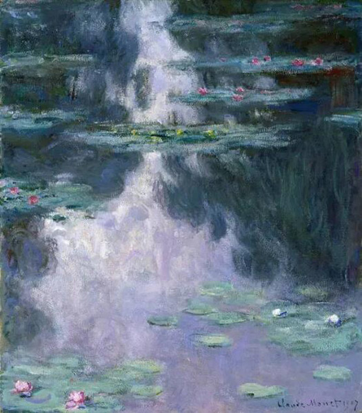 莫奈，《睡蓮》，1907，休斯頓美術(shù)博物館