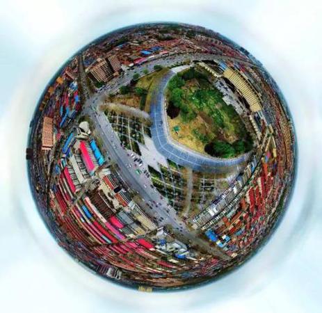 雄安新區(qū)原雄縣的全景圖。<a target='_blank' href='http://www.chinanews.com/'>中新社</a>發(fā) 周國(guó)強(qiáng) 攝
