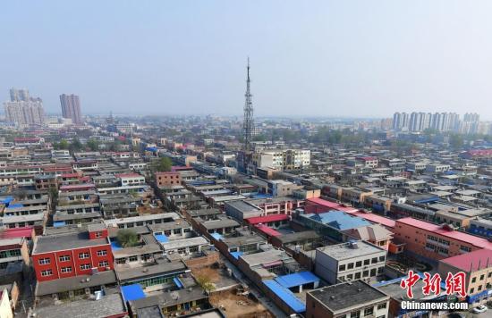 資料圖：從高空俯瞰河北容城。 <a target='_blank' href='http://www.chinanews.com/'>中新社</a>記者 翟羽佳 攝