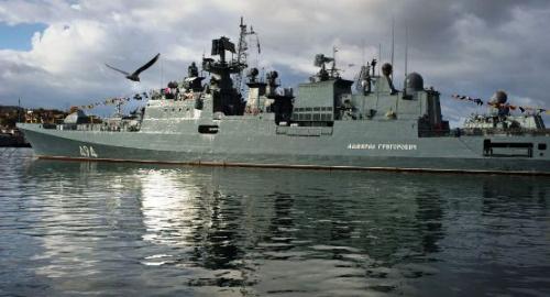 資料圖：黑海艦隊(duì)新型導(dǎo)彈護(hù)衛(wèi)艦“格里戈羅維奇海軍上將”號(hào)。