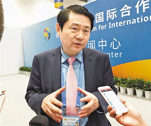 中國(guó)與全球化智庫(kù)主任王輝耀。記者 陳鈞 攝