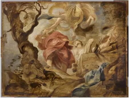 《亞伯拉罕獻以撒》（Le Sacrifice d‘Isaac par Abraham），彼得·保羅·魯本斯（Pierre Paul Rubens），盧浮宮博物館，巴黎