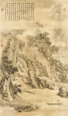 金廷標《雨景》，香港佳士得拍品，成交價856.8萬元