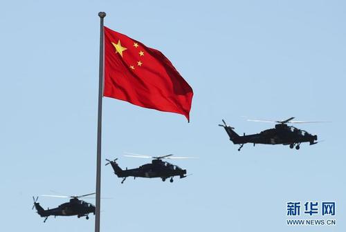  7月30日，慶祝中國人民解放軍建軍90周年閱兵在位于內(nèi)蒙古的朱日和訓(xùn)練基地舉行。中共中央總書記、國家主席、中央軍委主席習(xí)近平檢閱部隊(duì)并發(fā)表重要講話。這是受閱部隊(duì)。