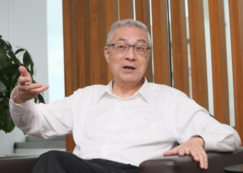 　　吳敦義：沒聽過朱立倫說2018不選臺北市長。(圖片來源：臺灣《聯(lián)合報》) 