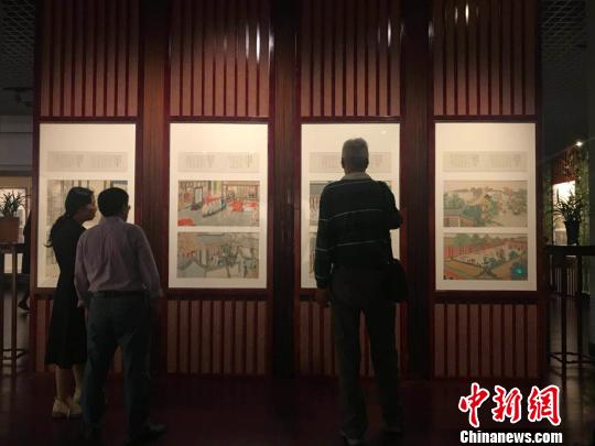 本次展覽精選全套《紅樓夢(mèng)》畫冊(cè)中近200幀，展示了《紅樓夢(mèng)》原著的完整故事情節(jié)以及畫家精湛的技藝筆法?！『?攝