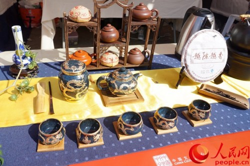 中國文化體驗(yàn)展臺。