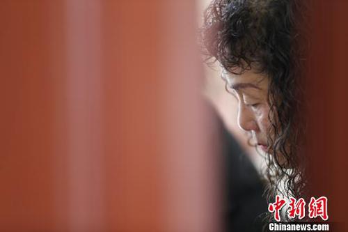 談及離別，彭秀芳忍不住落淚。　胡貴龍 攝
