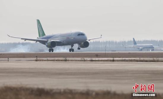 資料圖：C919飛機。 <a target='_blank' href='http://www.chinanews.com/'>中新社</a>記者 殷立勤 攝
