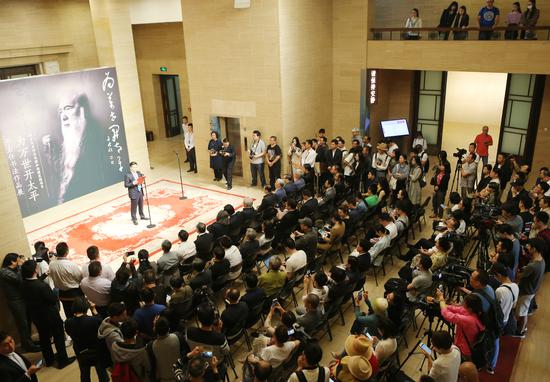 ”為萬世開太平——于右任書法作品展“開幕式現(xiàn)場(chǎng)