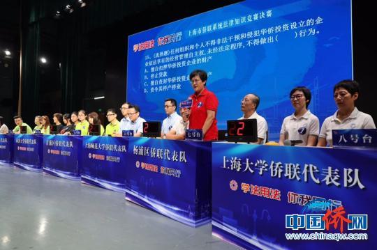 上海市僑聯(lián)系統(tǒng)法律知識(shí)競賽活動(dòng)在上海財(cái)經(jīng)大學(xué)舉行?！埡鄠?攝