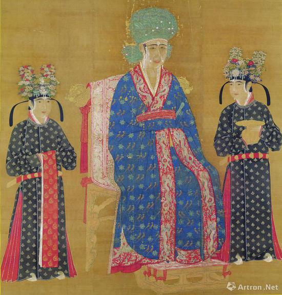 《宋仁宗后坐像》 絹本設(shè)色 軸 172.1x165.3公分，現(xiàn)藏臺北故宮博物院