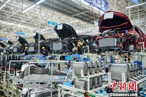資料圖：汽車生產(chǎn)車間。<a target='_blank' href='http://www.chinanews.com/'>中新社</a>記者 佟郁 攝