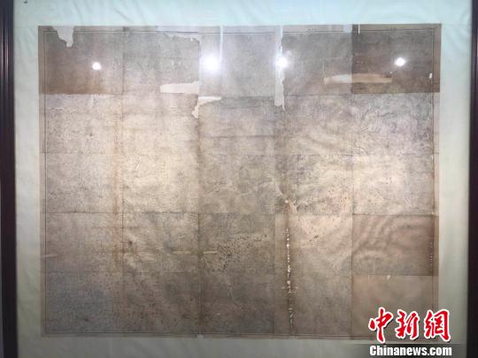 八路軍第129師太行區(qū)作戰(zhàn)地圖?！±钔ヒ?攝