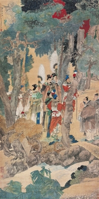 任伯年《華祝三多圖》，西泠印社2011春拍會獲價1.67億元