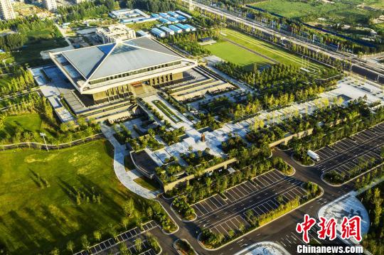 資料圖：俯拍孔子博物館。　蘇健 攝