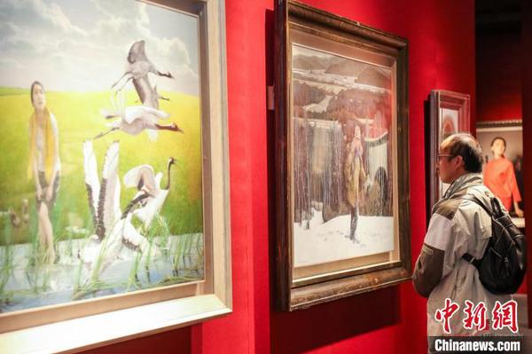 畫展現(xiàn)場(chǎng)。主辦方供圖