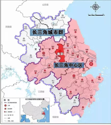 9 長三角城市群范圍。來源：南京市發(fā)改委