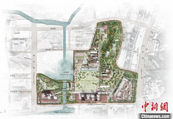 圖為大運河杭鋼工業(yè)遺址綜保項目平面圖 杭州市運河集團(tuán)供圖 攝