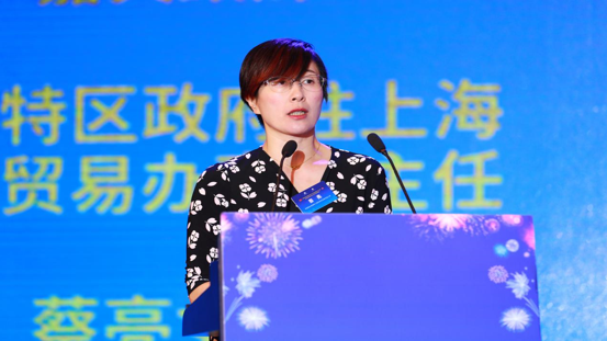 香港特區(qū)政府駐上海經(jīng)濟貿易辦事處主任蔡亮致辭