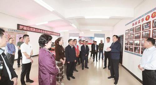2022年10月29日至30日，廣西壯族自治區(qū)政協(xié)主席孫大偉以中共二十大代表身份深入河池市宣講中共二十大精神。覃文宇 攝